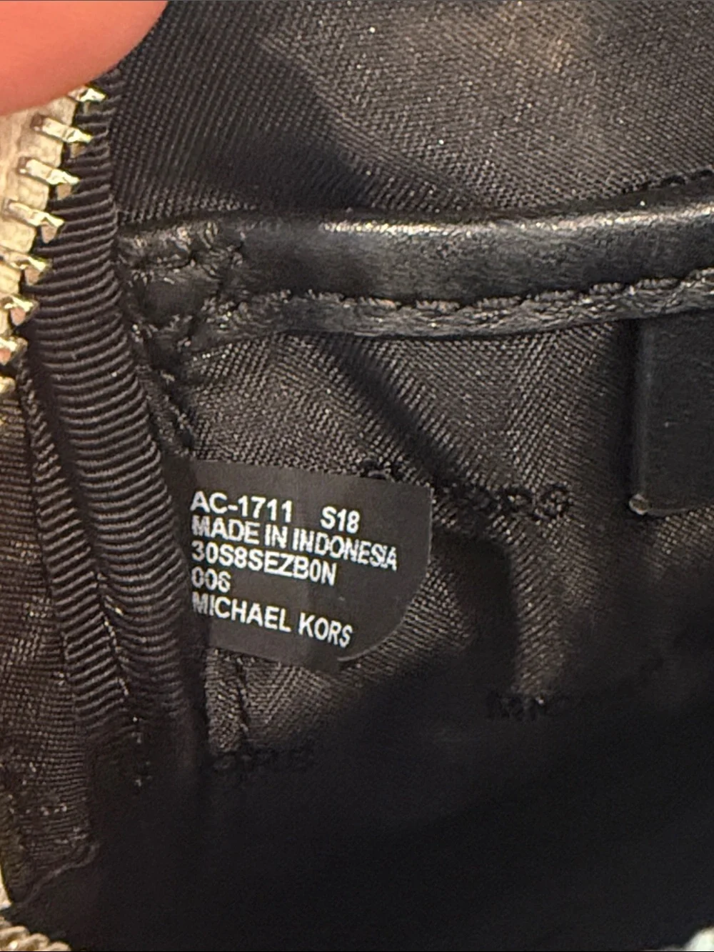 Michael Kors snake embossed leather mini backpack